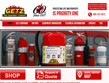Tablet Screenshot of getzfire.com